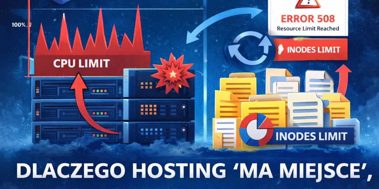 Dlaczego hosting „ma miejsce”, a mimo to nie działa?Prawdziwe limity hostingu współdzielonego, o których mało kto mówi