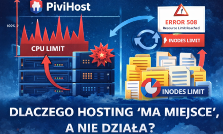 Dlaczego hosting „ma miejsce”, a mimo to nie działa?Prawdziwe limity hostingu współdzielonego, o których mało kto mówi